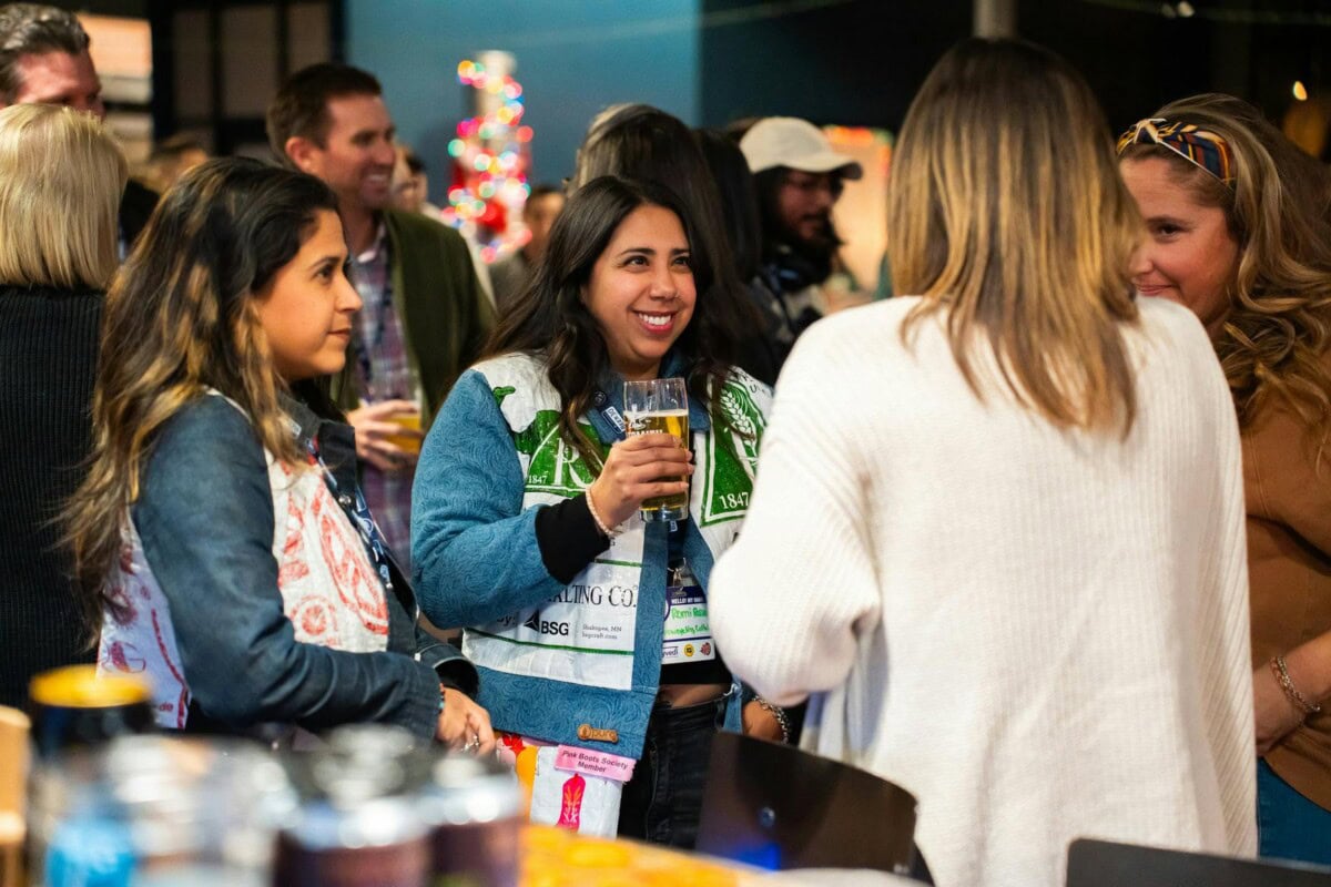 People mingling in a CBP Connects event